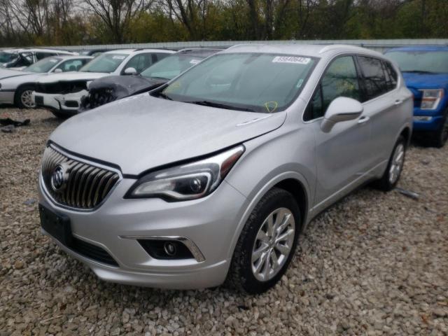 LRBFXDSA6HD101386 - 2017 BUICK ENVISION E SILVER photo 2