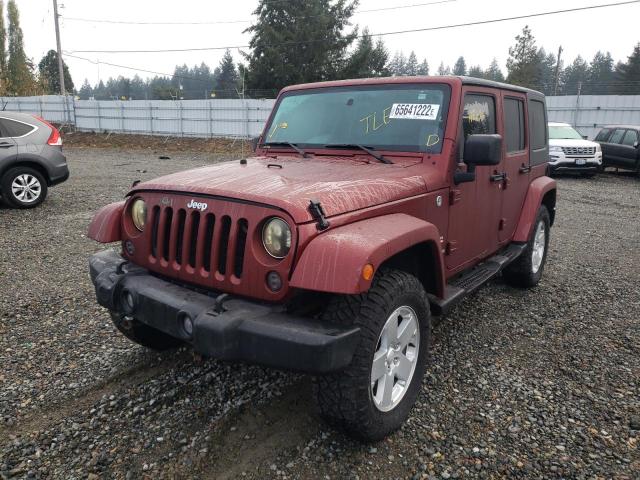 1J4GA59117L151372 - 2007 JEEP WRANGLER S BURGUNDY photo 2