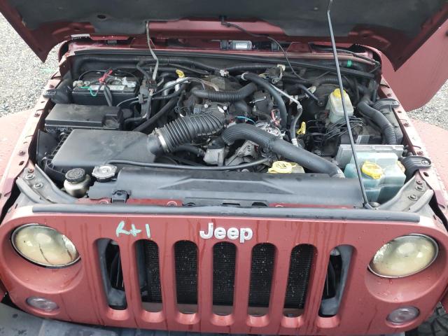 1J4GA59117L151372 - 2007 JEEP WRANGLER S BURGUNDY photo 7