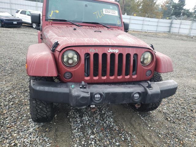 1J4GA59117L151372 - 2007 JEEP WRANGLER S BURGUNDY photo 9