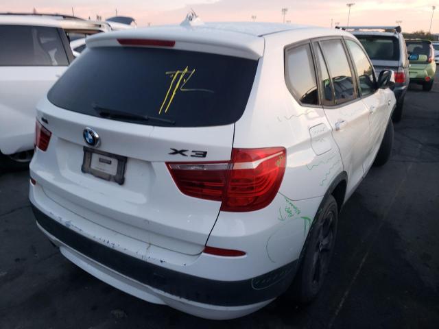 5UXWX5C58BL712329 - 2011 BMW X3 XDRIVE2 WHITE photo 4