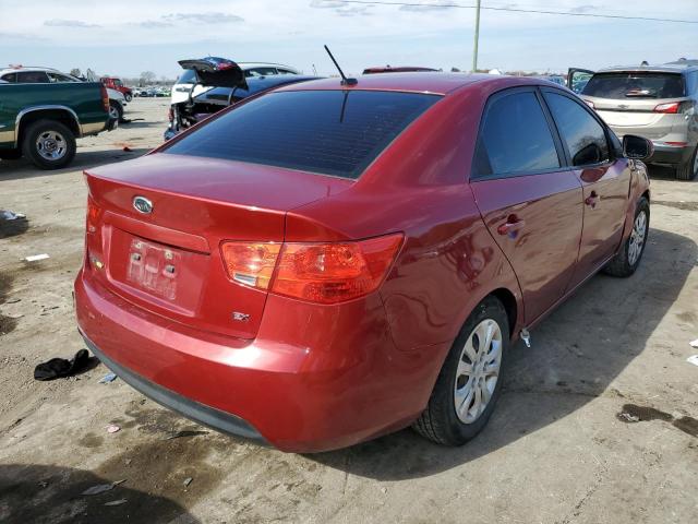 KNAFU4A25B5430051 - 2011 KIA FORTE EX RED photo 4