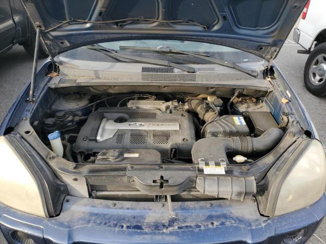 KM8JM12B86U414010 - 2006 HYUNDAI TUCSON GL BLUE photo 7