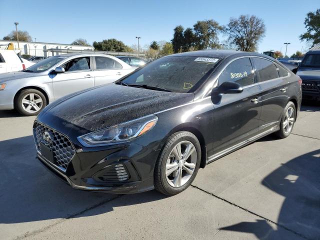 5NPE34AF7KH767552 - 2019 HYUNDAI SONATA LIM BLACK photo 2