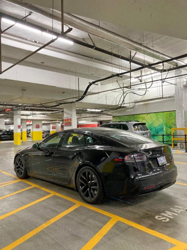 5YSJA1E53NF483461 - 2022 TESLA MODEL S BLACK photo 3