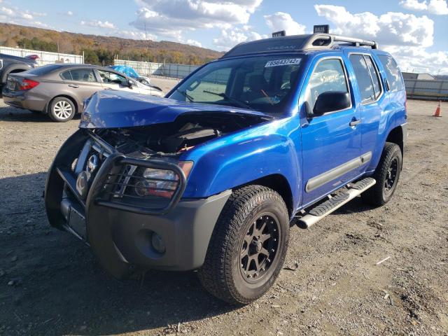 5N1AN0NW8EN812154 - 2014 NISSAN XTERRA X BLUE photo 2