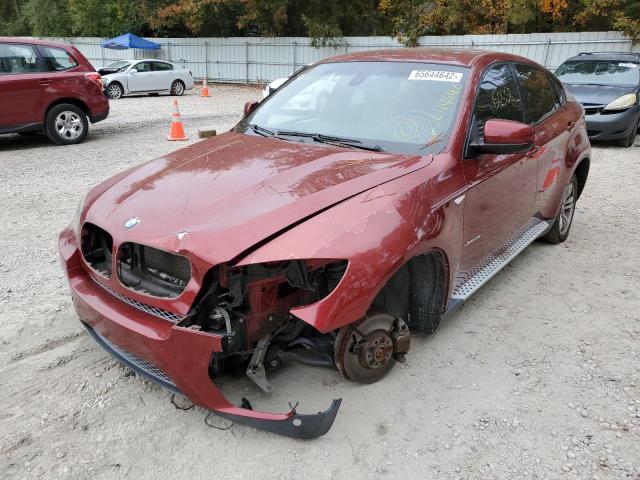 5UXFG43569L225201 - 2009 BMW X6 XDRIVE3 BURGUNDY photo 2