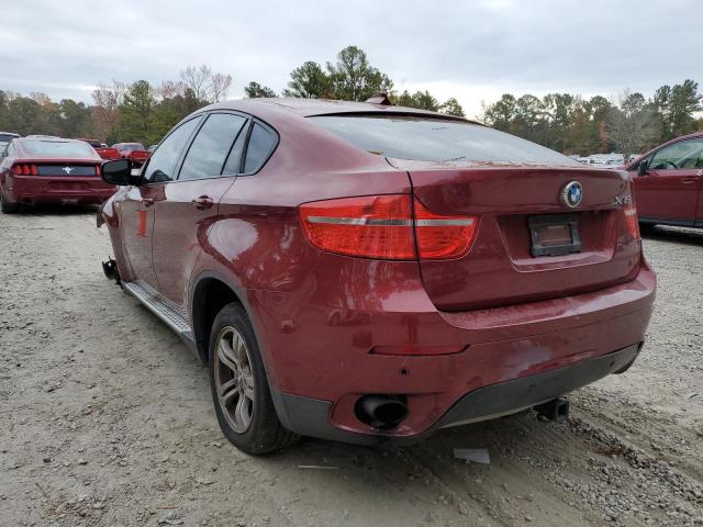 5UXFG43569L225201 - 2009 BMW X6 XDRIVE3 BURGUNDY photo 3