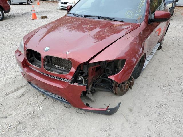 5UXFG43569L225201 - 2009 BMW X6 XDRIVE3 BURGUNDY photo 9