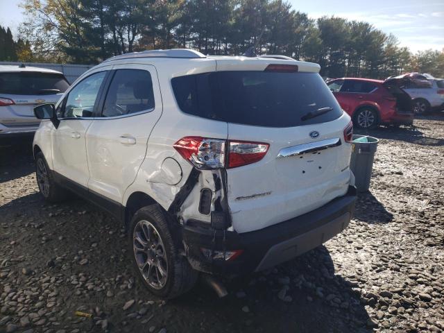 MAJ6S3KL0LC359578 - 2020 FORD ECOSPORT T WHITE photo 3