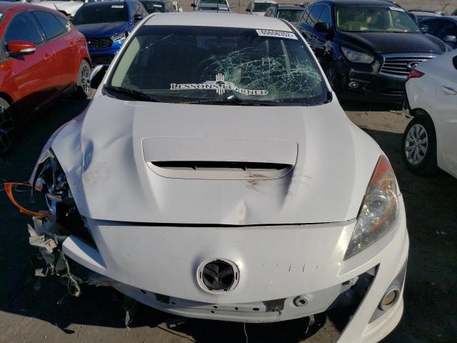 JM1BL1L30C1624956 - 2012 MAZDA SPEED 3 WHITE photo 5