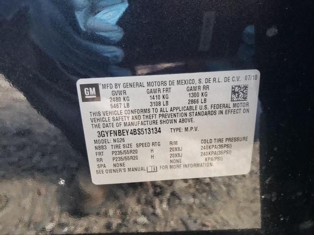 3GYFNBEY4BS513134 - 2011 CADILLAC SRX PERFOR 黑色 照片 10