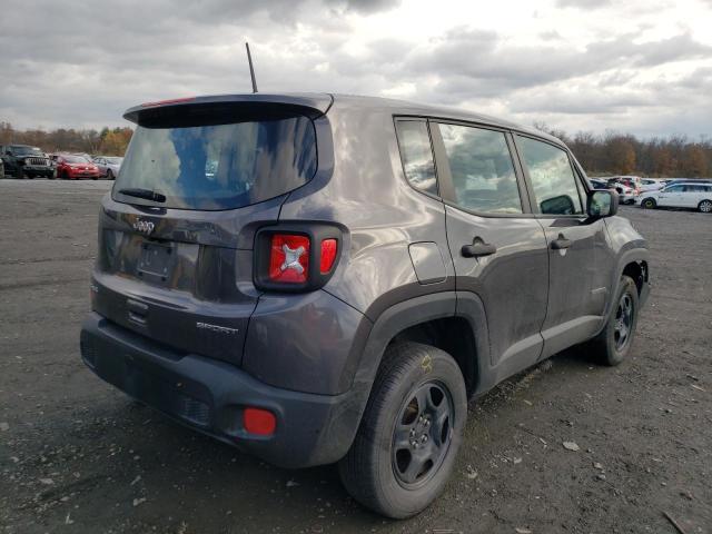 ZACCJBAB5JPH00064 - 2018 JEEP RENEGADE S GRAY photo 4