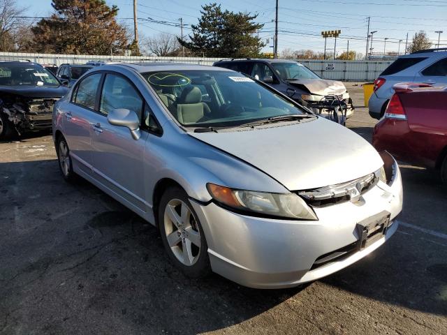 1HGFA16827L073777 - 2007 HONDA CIVIC EX SILVER photo 1