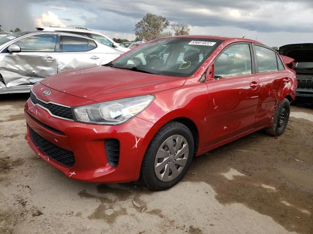 3KPA24AB8KE167545 - 2019 KIA RIO S RED photo 2