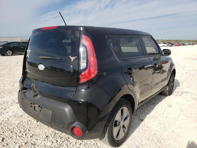 KNDJN2A29E7049357 - 2014 KIA SOUL BLACK photo 4