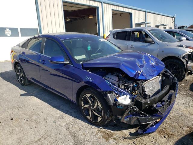 KMHLN4AJ8PU034313 - 2023 HYUNDAI ELANTRA LI BLUE photo 1