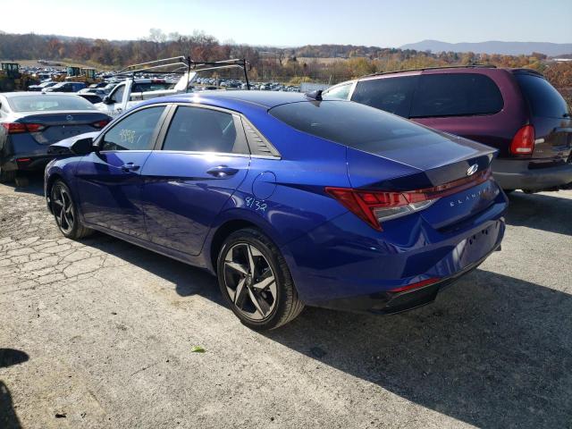 KMHLN4AJ8PU034313 - 2023 HYUNDAI ELANTRA LI BLUE photo 3