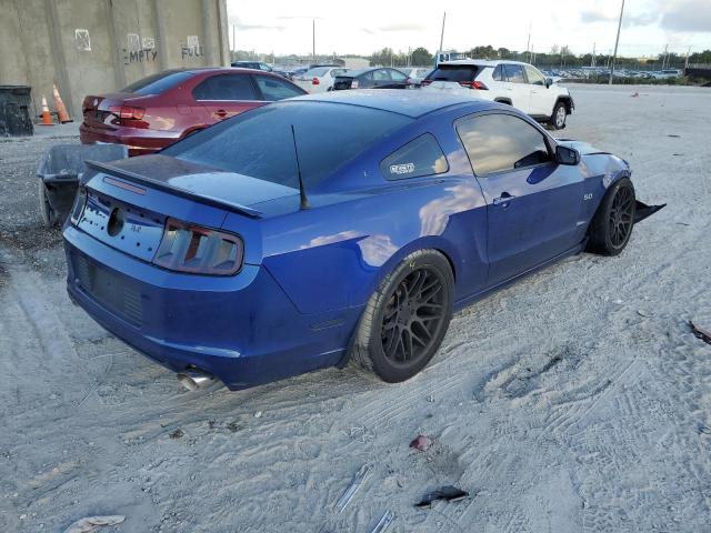 1ZVBP8CF7E5325111 - 2014 FORD MUSTANG GT BLUE photo 4