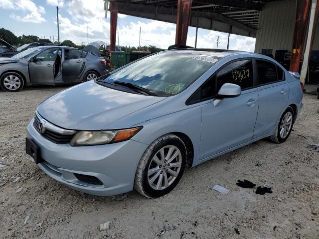 2HGFB2F97CH517822 - 2012 HONDA CIVIC EXL Mavi foto 2