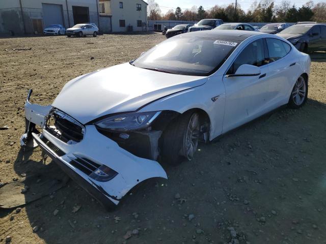 5YJSA1H1XEFP57103 - 2014 TESLA MODEL S Blanco foto 2