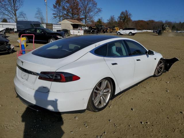 5YJSA1H1XEFP57103 - 2014 TESLA MODEL S Blanco foto 4