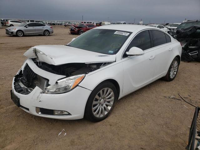 2G4GR5EK5C9120958 - 2012 BUICK REGAL WHITE photo 2