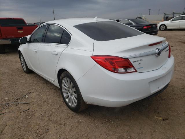 2G4GR5EK5C9120958 - 2012 BUICK REGAL WHITE photo 3