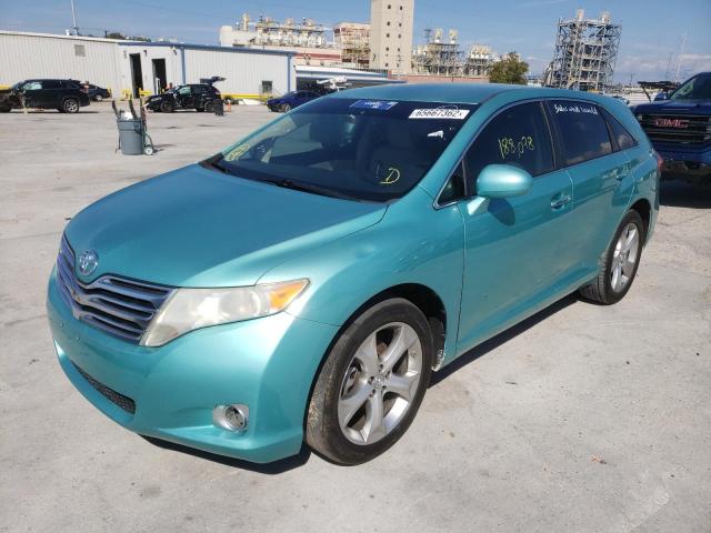 4T3ZK11A89U002361 - 2009 TOYOTA VENZA TURQUOISE photo 2