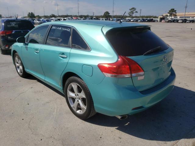 4T3ZK11A89U002361 - 2009 TOYOTA VENZA TURQUOISE photo 3
