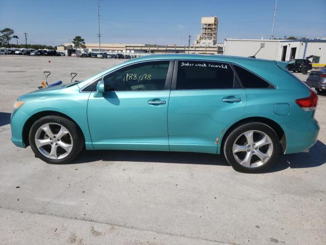 4T3ZK11A89U002361 - 2009 TOYOTA VENZA TURQUOISE photo 9