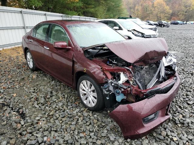 1HGCR3F8XFA008614 - 2015 HONDA ACCORD EXL BURGUNDY photo 1