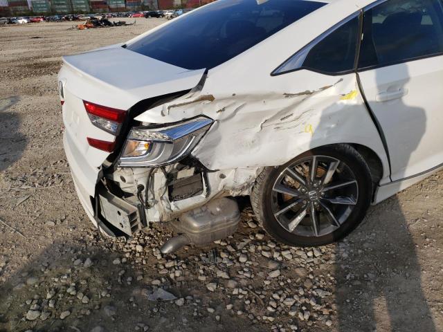 1HGCV1F58NA000998 - 2022 HONDA ACCORD EXL WHITE photo 9