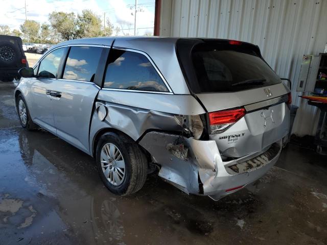 5FNRL5H24EB110060 - 2014 HONDA ODYSSEY LX SILVER photo 3