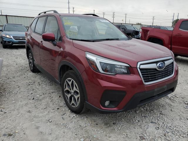 JF2SKAFC6MH430201 - 2021 SUBARU FORESTER P MAROON photo 1