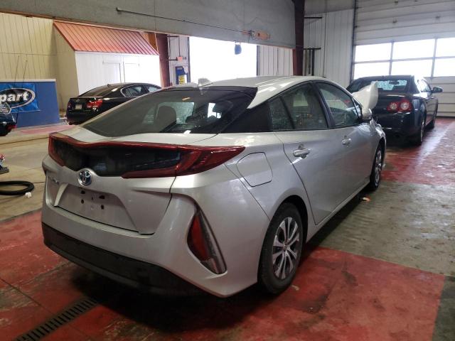 JTDKAMFPXN3209608 - 2022 TOYOTA PRIUS PRIM 银色 照片 4