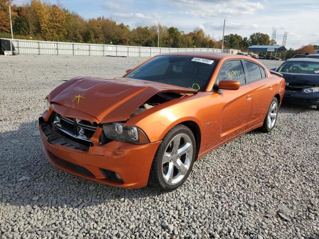 2B3CL5CT3BH504257 - 2011 DODGE CHARGER R/ ORANGE photo 2