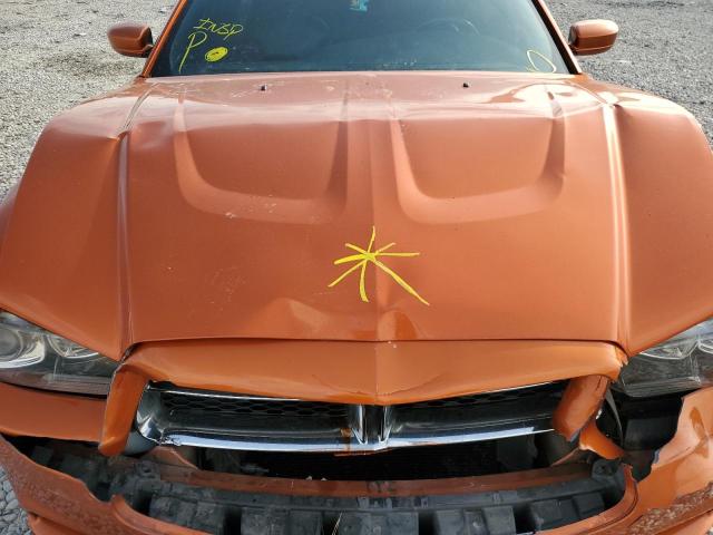 2B3CL5CT3BH504257 - 2011 DODGE CHARGER R/ ORANGE photo 7