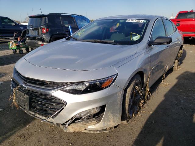 1G1ZG5ST1KF211532 - 2019 CHEVROLET MALIBU RS SILVER photo 2