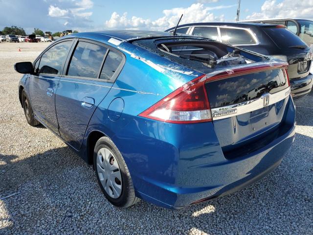 JHMZE2H37CS003052 - 2012 HONDA INSIGHT BLUE photo 3