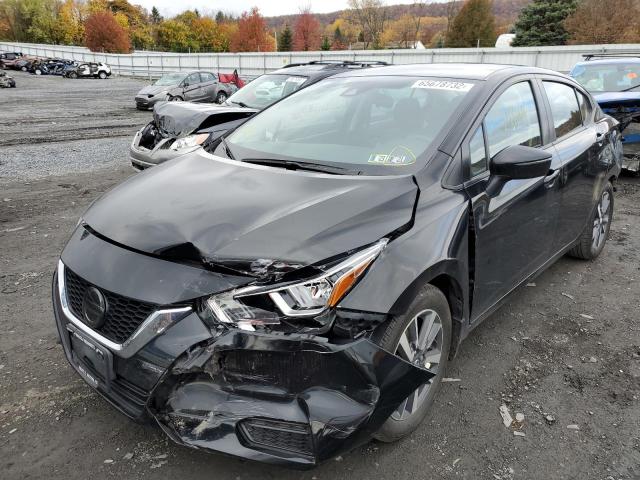 3N1CN8EV0LL834104 - 2020 NISSAN VERSA SV BLACK photo 2