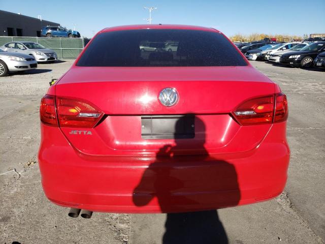 3VW1K7AJ8EM397487 - 2014 VOLKSWAGEN JETTA BASE RED photo 6