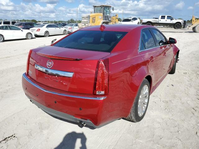 1G6DJ5EY7B0147965 - 2011 CADILLAC CTS PERFOR RED photo 4