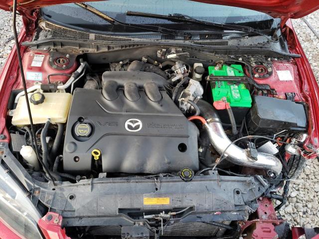 1YVHP80DX75M08447 - 2007 MAZDA 6 S RED photo 7