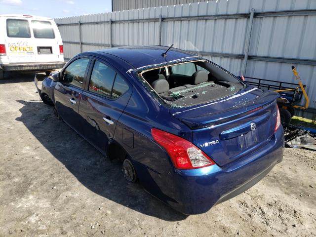 3N1CN7APXKL873623 - 2019 NISSAN VERSA S BLUE photo 3