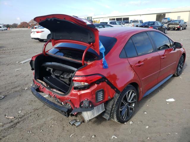 5YFP4RCE5LP042737 - 2020 TOYOTA COROLLA SE RED photo 4