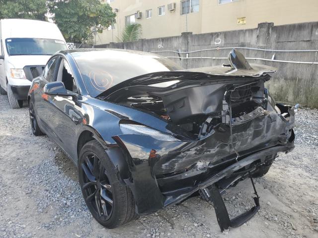 5YJ3E1EA0MF084995 - 2021 TESLA MODEL 3 BLACK photo 1