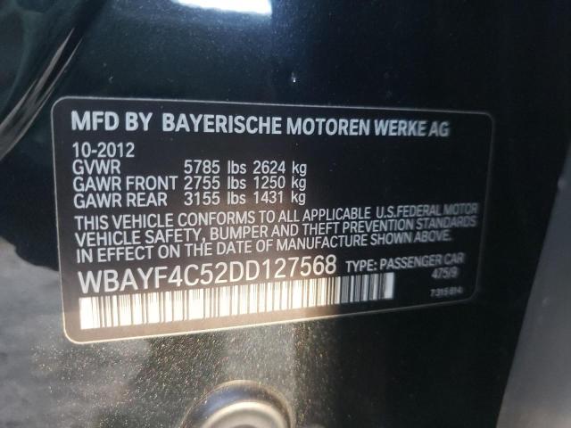 WBAYF4C52DD127568 - 2013 BMW 740 LXI BLACK photo 10