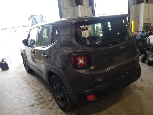 ZACCJAAH0HPF42998 - 2017 JEEP RENEGADE S BLACK photo 3