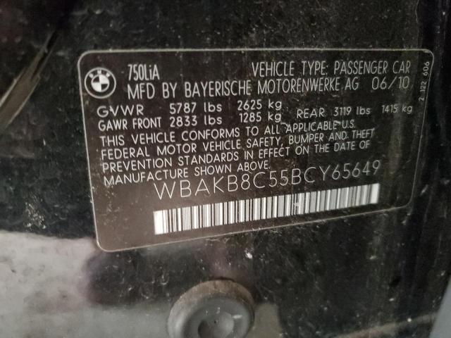 WBAKB8C55BCY65649 - 2011 BMW ALPINA B7 BLACK photo 10